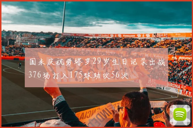 国米庆祝劳塔罗29岁生日记录出战376场打入175球助攻56次